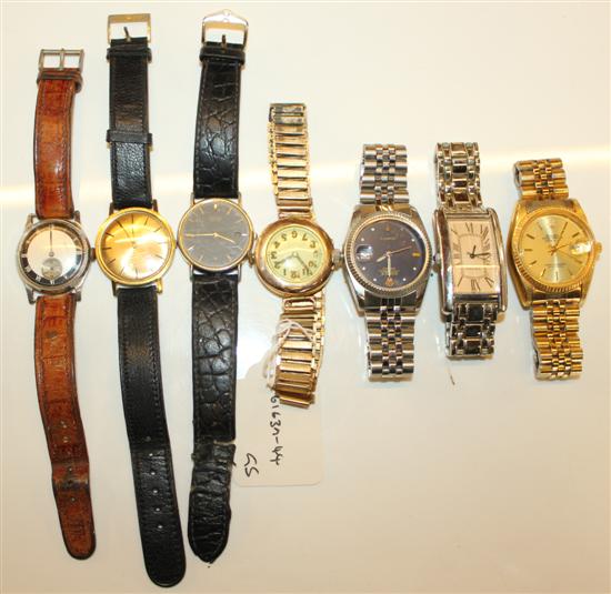 Gold watch and others